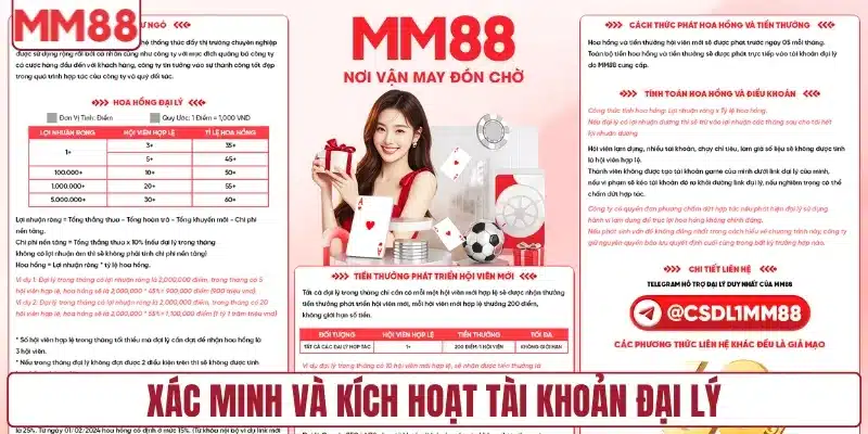 Xác minh và kích hoạt tài khoản đại lý